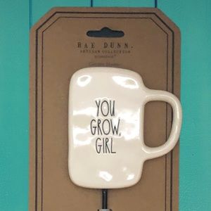 Rae Dunn YOU GROW GIRL plant marker